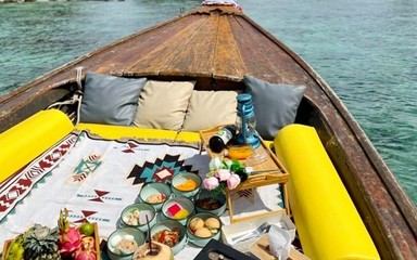 Koh Phae, Koh Rang with a Luxury Private Longtail Boat (Day Trip) (Set Beach Picnic)