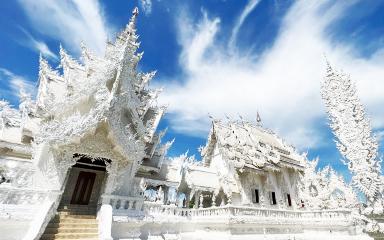Tour of 7 landmarks in Chiang Rai Province (Wat Rong Khun, Singha Park, Wat Huai Pla Kang, Baan Dam Museum, Long Neck Karen Hilltribe Village, Wat Rong Suea Ten, Chiang Rai Night Bazaar)