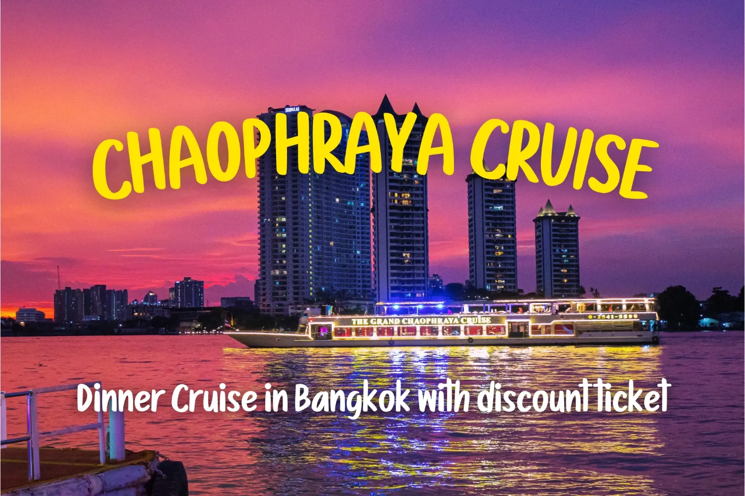40% Off Book Chaophraya Cruise tickets (ASIATIQUE The Riverfront)