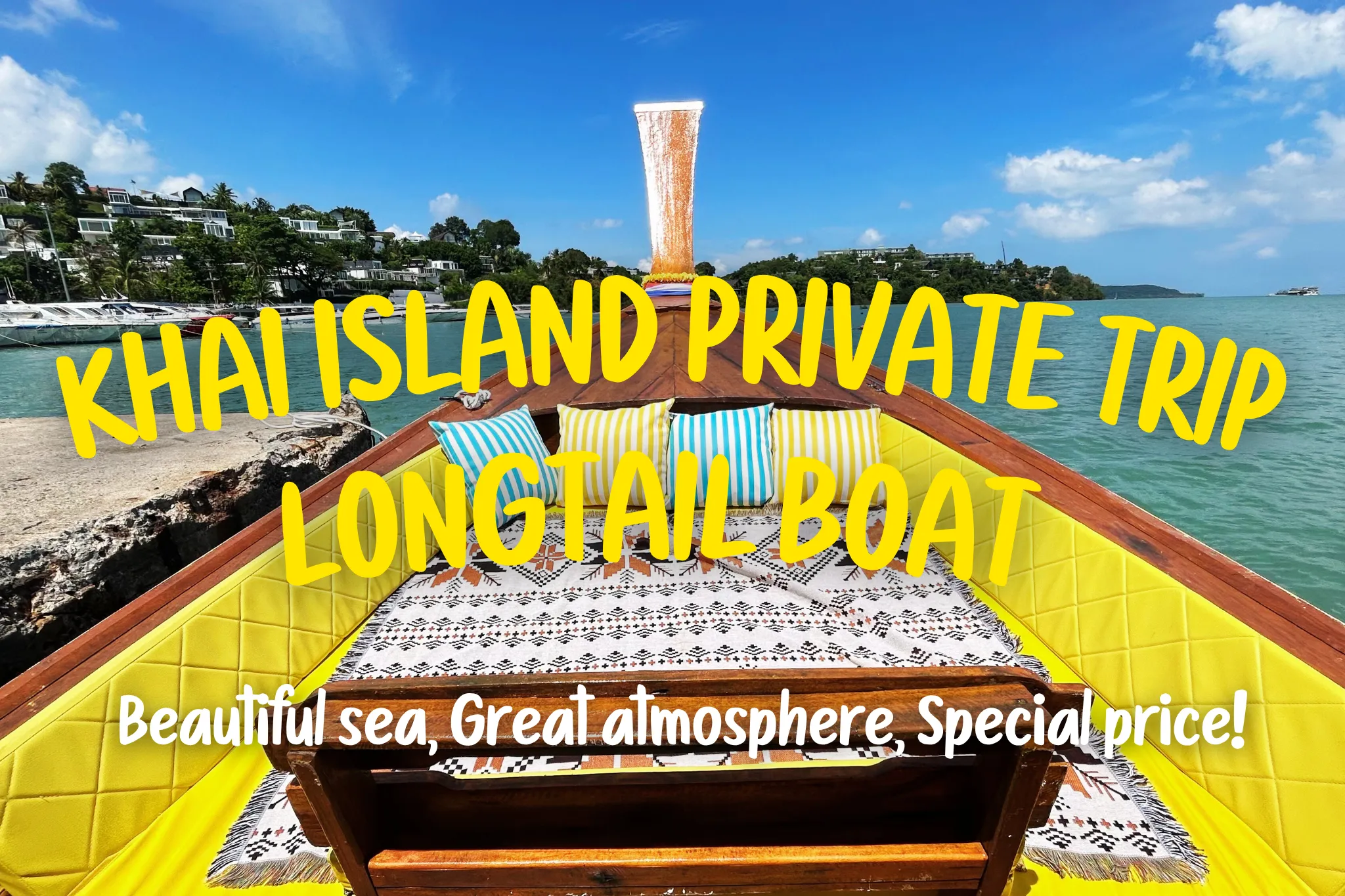 Day Trip to Khai Island by Luxury Private Longtail Boat