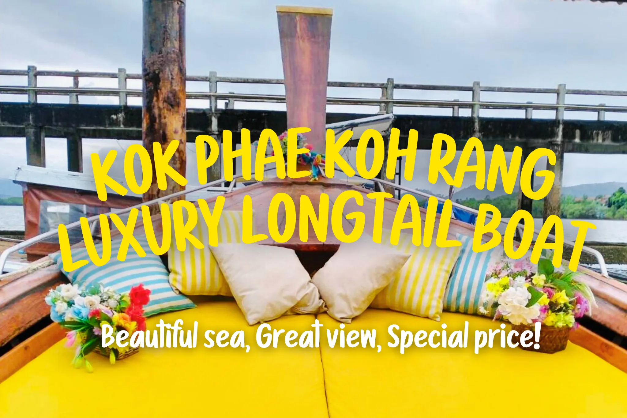 Koh Phae, Koh Rang with a Luxury Private Longtail Boat (Day Trip)