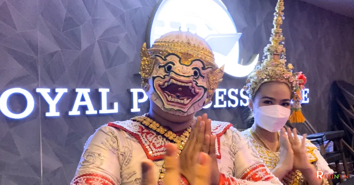 การแสดงโชว์ศิลปวัฒนธรรมไทยที่สวยงามบนเรือสำราญรอยัลปริ๊นเซส ครูซ