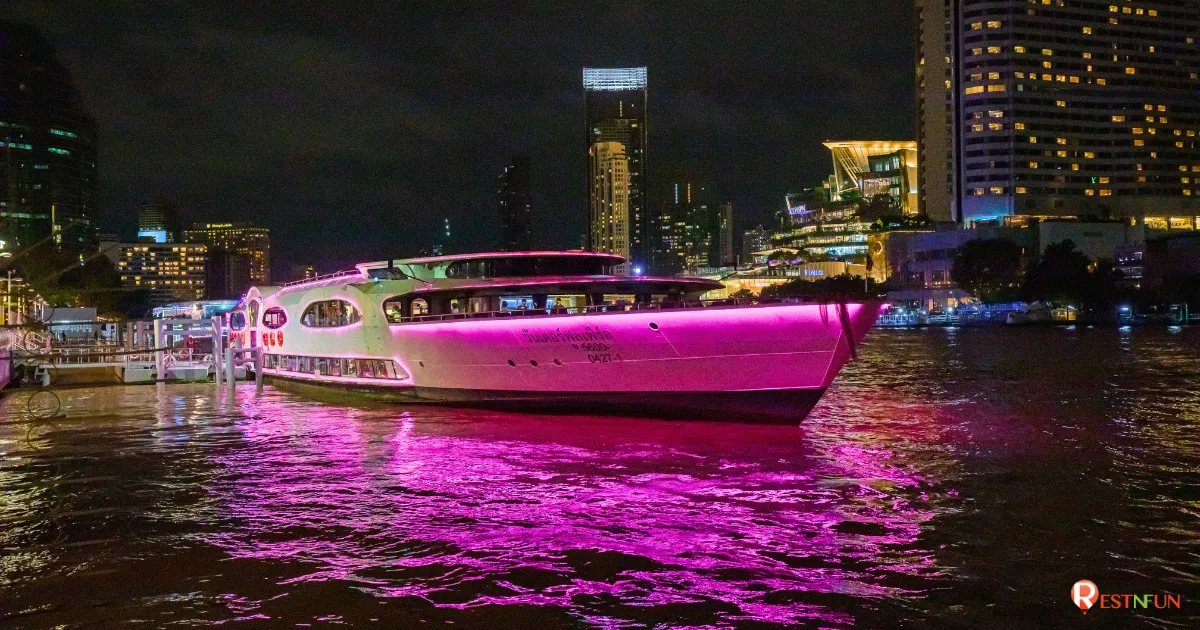 ล่องเรือดินเนอเจ้าพระยาวันเดอร์ฟูลเพิร์ลสวยงามและหรูหรามาก