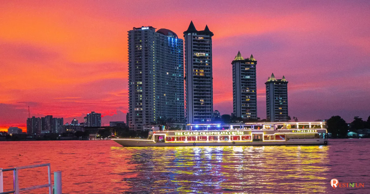 รีวิวล่องเรือดินเนอร์กับเรือเจ้าพระยาครุยส์ เรือสวย หรูหรามาก