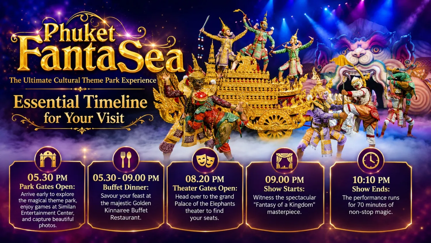Phuket FantaSea itinerary with RestNFun