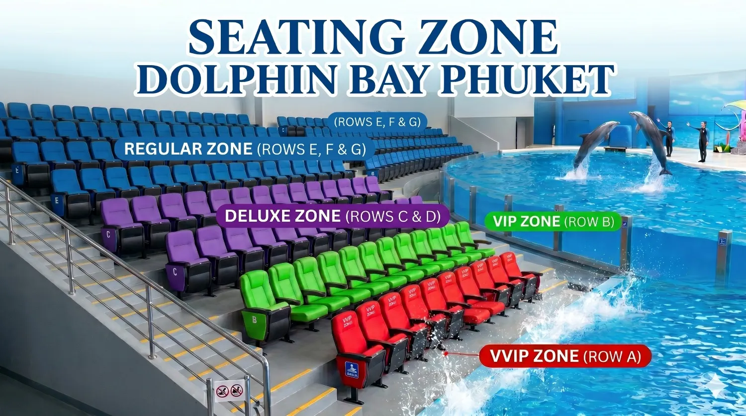 Seating area zone of dolphin bay phuket.