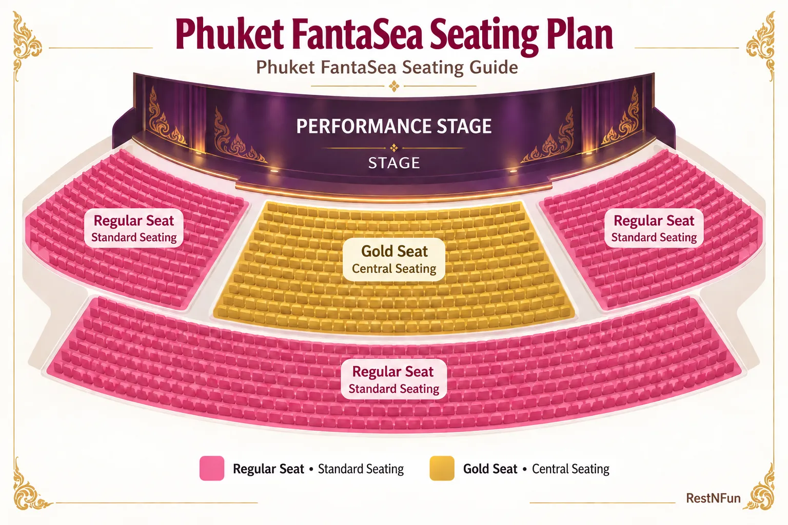 Seating plan with phuket fantasea and best show