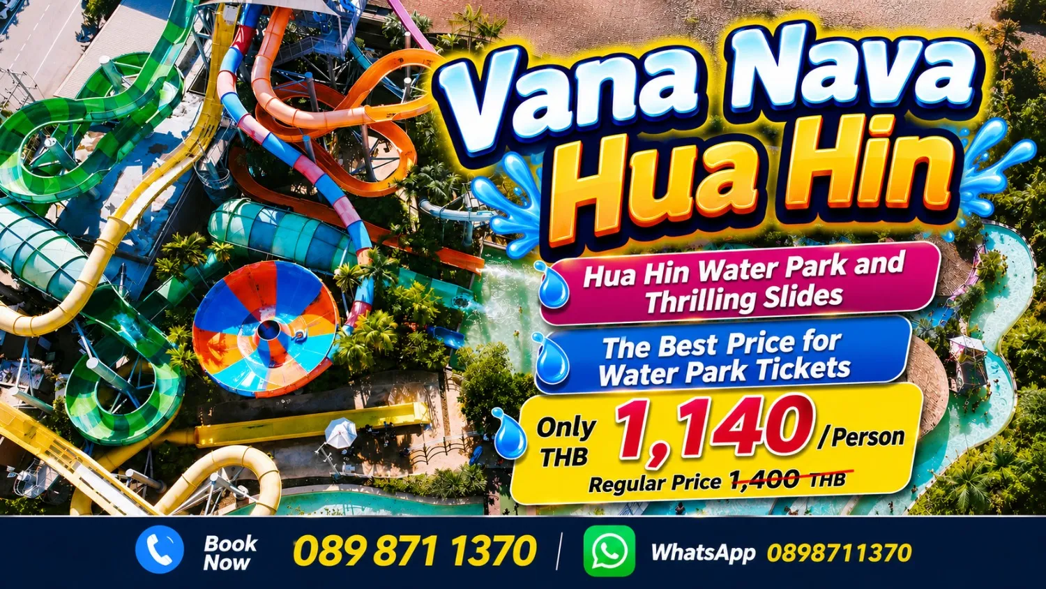 Vana Nava Water Jungle at Hua Hin discount tickets
