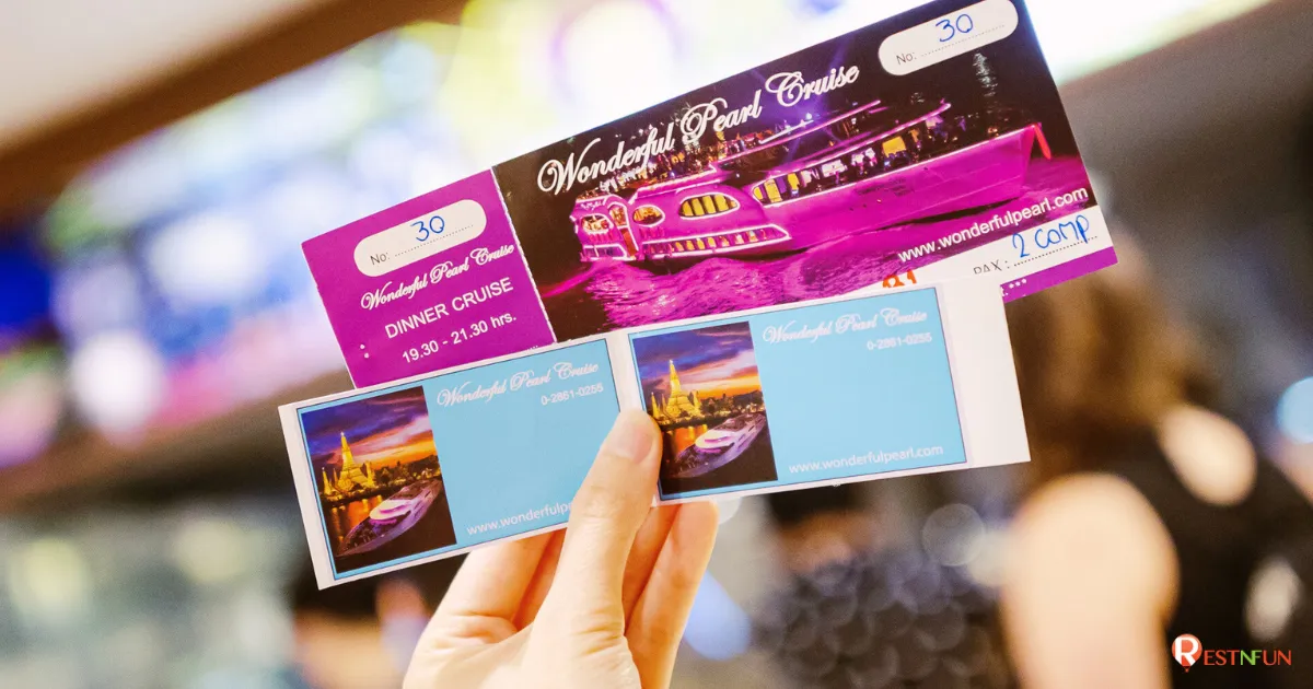 ลงทะเบียนรับบัตรล่องเรือเจ้าพระยาได้ที่เคาเตอร์ของเรือ