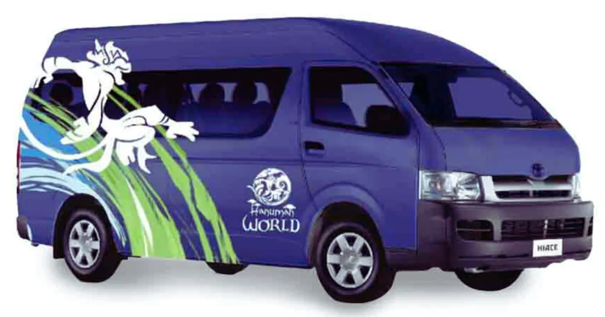 Shuttle van from Hanuman World Zipline to hotels in Phuket