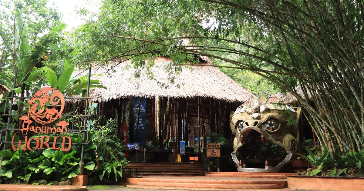 The registration and check-in area for ziplining in Phuket with Hanuman World