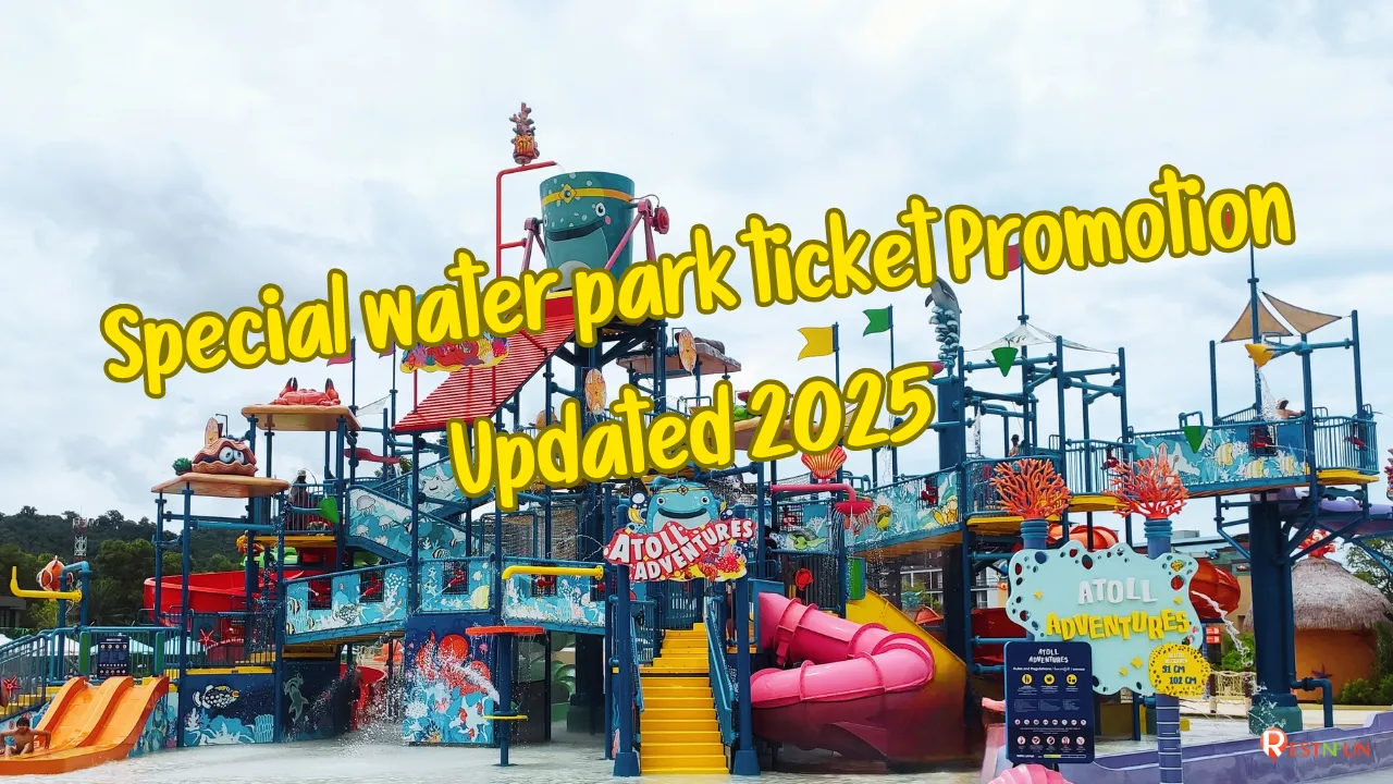 hero image with promotion water park tickets