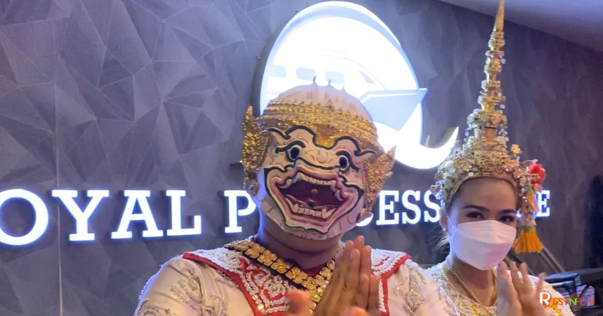ล่องเรือเจ้าพระยารอยัลปริ๊นเซส ครูซมีโชว์ศิลปวัฒนธรรมไทยสวยมาก