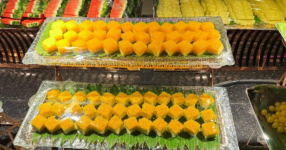 เมนูขนมหวานบนเรือ The Bangkok Chao Phraya Cruise