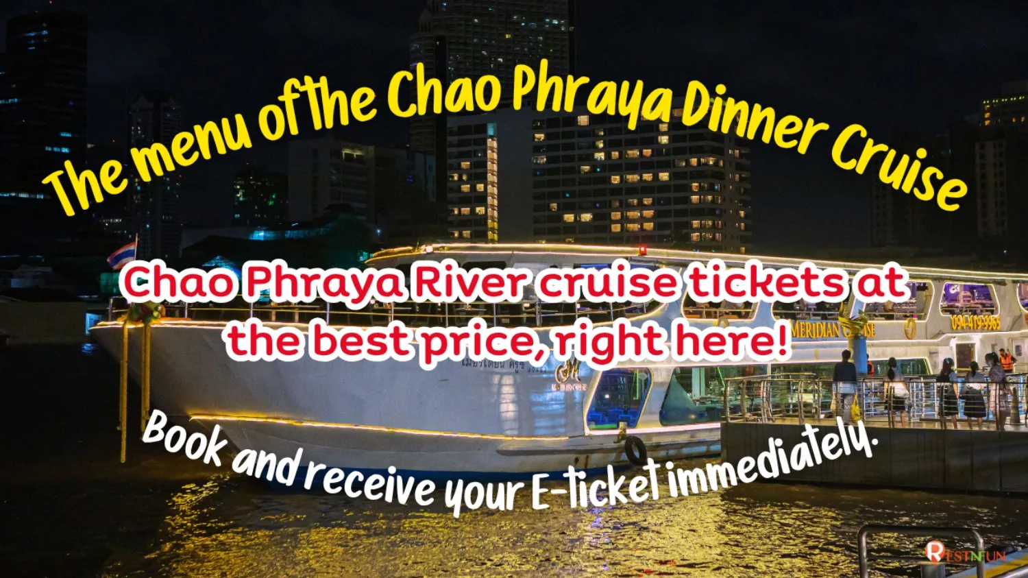 the-menu-of-bangkok-dinner-cruise-in-thailand