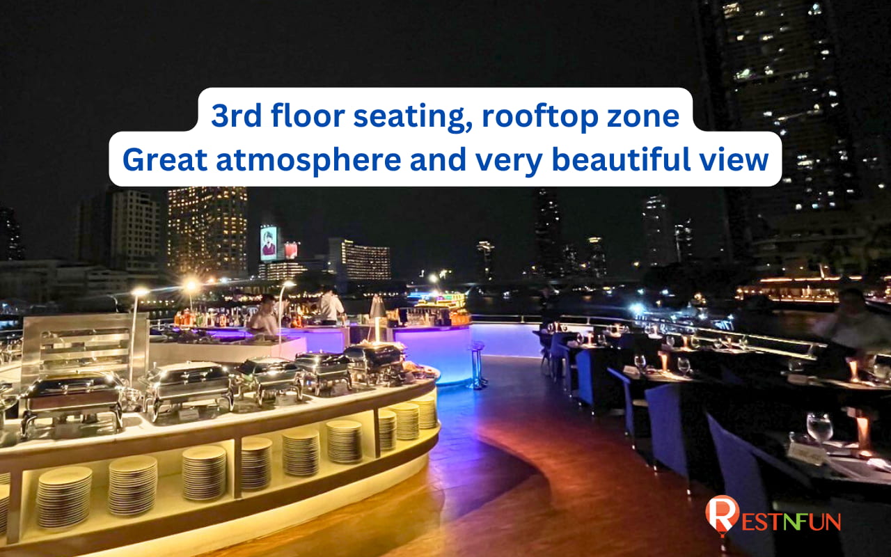 The atmosphere on the rooftop of The Opulence Cruise