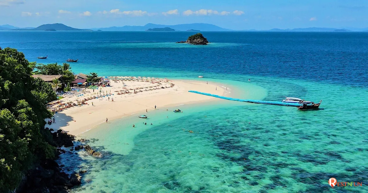 น้ำทะเลที่เกาะไข่สีฟ้าสวยมาก