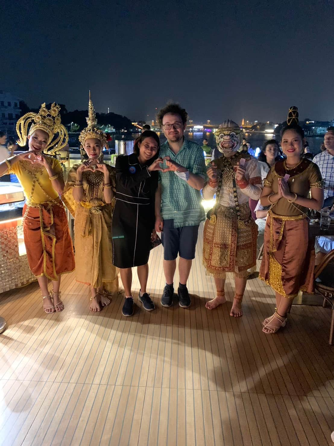 Customers come to cruise on the Chao Phraya Royal Galaxy Cruise