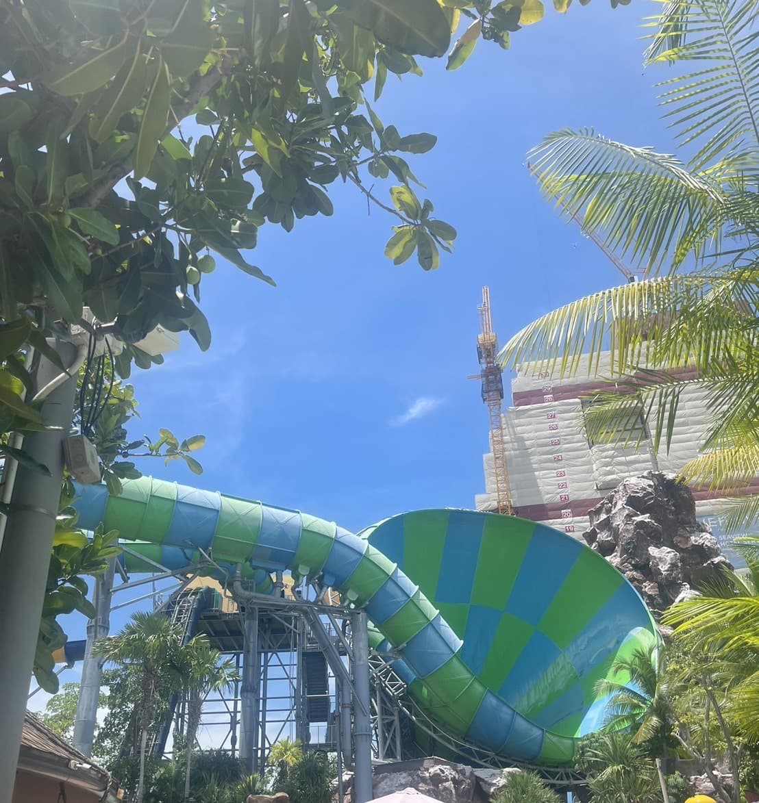 Review of world-class water park rides Vana Nava