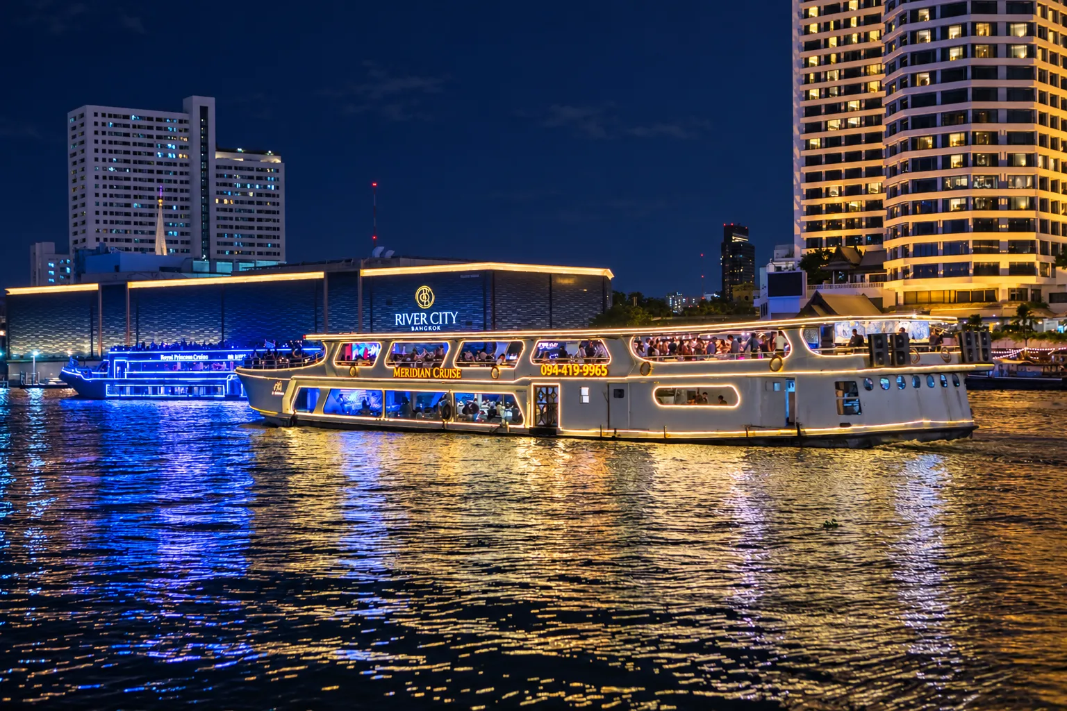ล่องเรือเจ้าพระยา ไอคอนสยาม เมอริเดียน ครูซ สวยสุดๆ