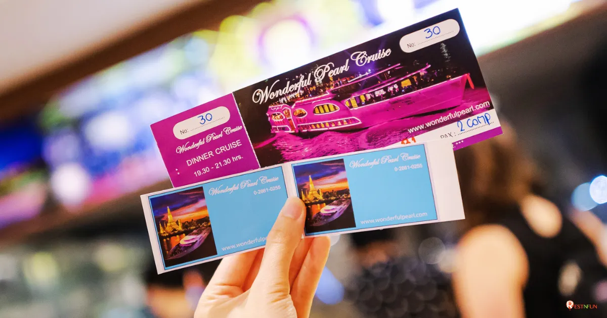 เช็คอินรับบัตรล่องเรือเจ้าพระยาวันเดอร์ฟูลเพิร์ล