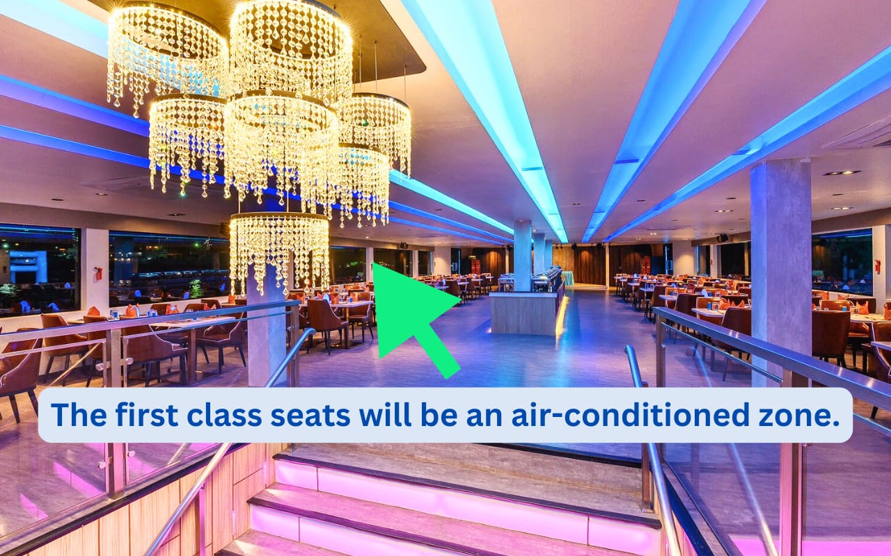 Air-conditioned seats on the Royal Princess Cruise