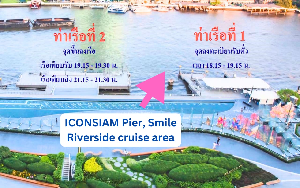 At the ICONSIAM pier, Smile Riverside