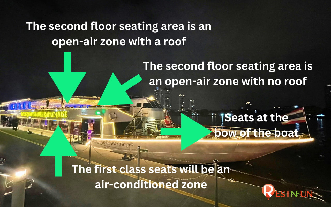 Chaophraya Cruise seat map