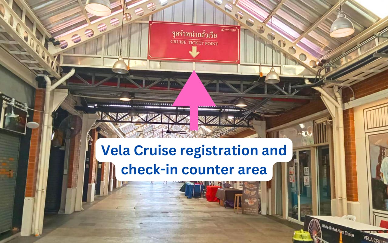 Walkway to redeem Vela Cruise tickets