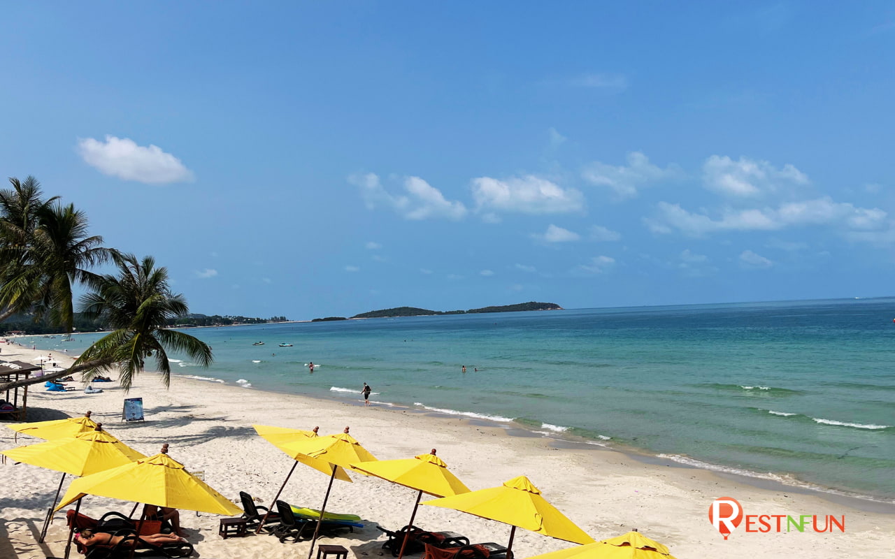 The pristine white beaches of Koh Samui