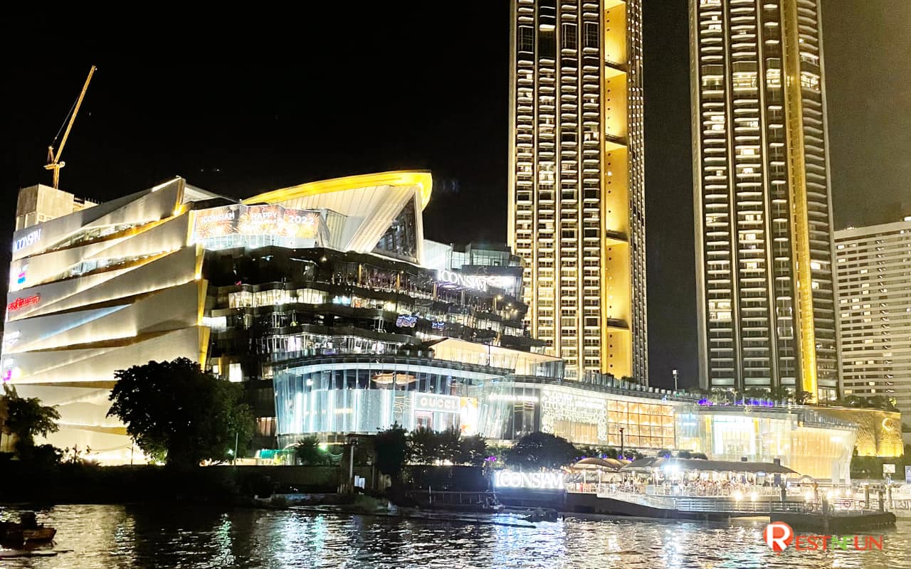 The view of ICONSIAM from the Meridian Cruise is very beautiful