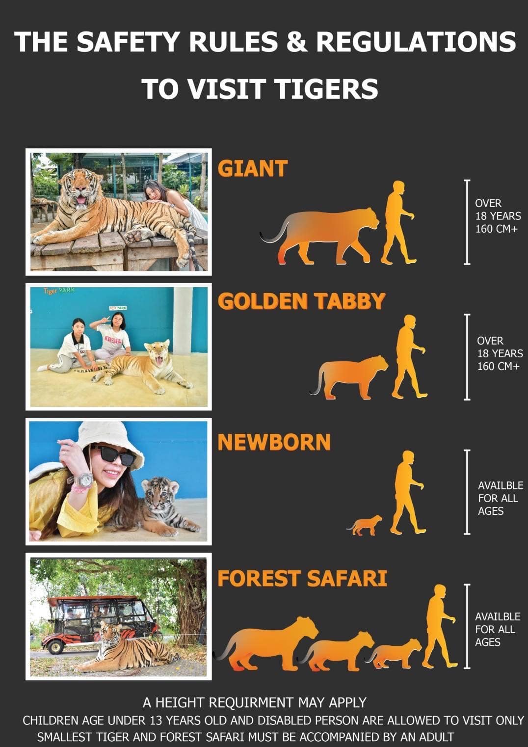 Terms and Conditions for Visiting Pattaya Tiger Zoo