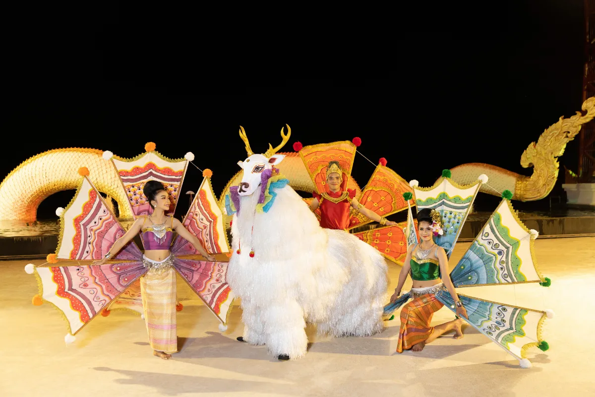 โชว์สนุกสนานมากสยามนิรมิต-ชุดนักแสดงสวย