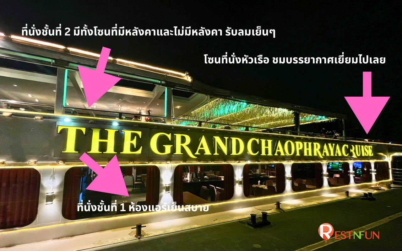 ค่าตั๋วล่องเรือเจ้าพระยา Chaophraya Cruise